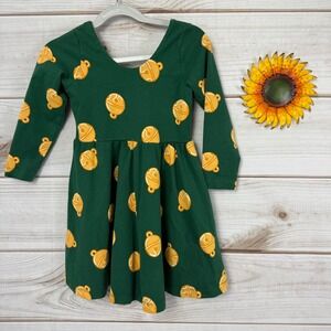 Monica + Andy Girls Ornament Let's Dance Long Sleeve Dress Size 4T